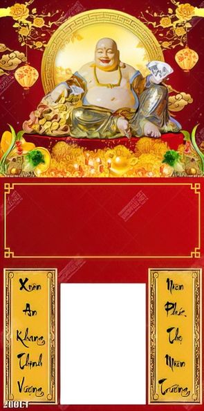 Treo lịch Tết Phật Di Lặc mang nhiều ý nghĩa tài lộc về xuân năm mới