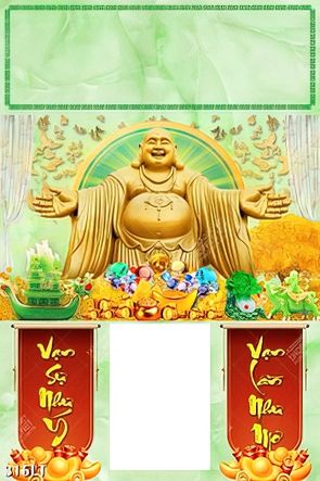 thiết kế truyền thống Phật Di Lặc nhưng giữ được nét sang trọng của bộ lịch