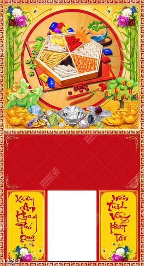 hòa mình vào bộ lịch tết truyền thống bánh mứt Việt Nam