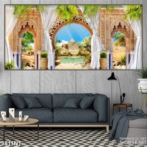 Tranh khung cảnh trong cung điên lộng lẫy