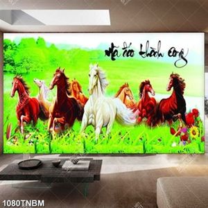 Tranh mã đáo thành công file PSD