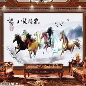 Tranh thư pháp bát mã nghệ thuật