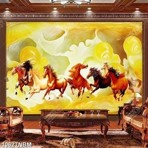 Tranh đá giả ngọc bát mã in kính đẹp nhất