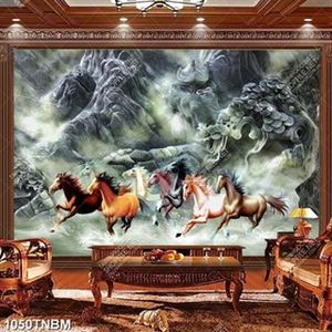 Tranh đá giả ngọc bát mã chất lượng cao