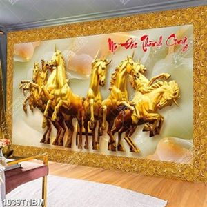 Tranh đá giả ngọc mã đáo thành công