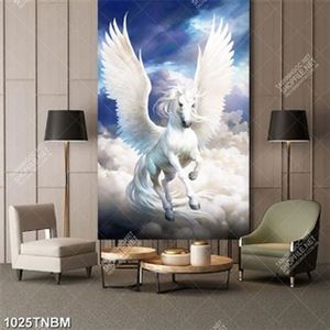 Tranh bạch mã file PSD