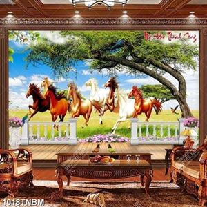 Tranh bát mã bên ban công đẹp nhất