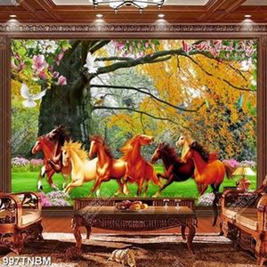 Tranh trang trí nội thất mã đáo thành công in uv