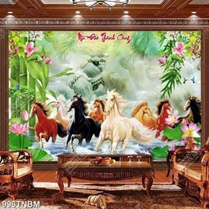 Tranh bát mã giả ngọc file gốc