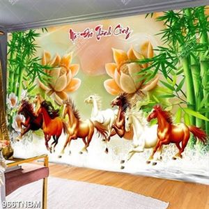 Tranh giả ngọc bát mã file gốc in kính đẹp nhất