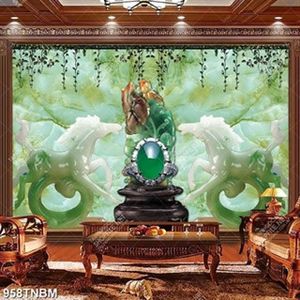 Tranh đá ngựa giả ngọc in kính chất lượng cao