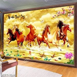 Tranh mã đáo thành công in uv chất lượng cao