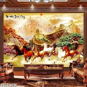 Tranh kim tiền mã đáo thành công chất lượng cao