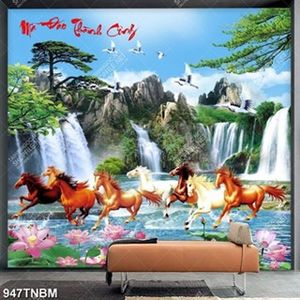 Tranh mã đáo thành công file PSD