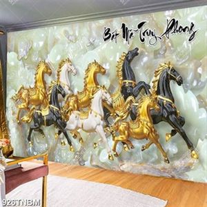 Tranh đá giả ngọc bát mã truy phong in uv Tranh đá giả ngọc bát mã truy phong in uv