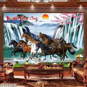 Tranh mã đáo thành công file gốc in kính