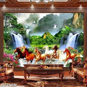 Tranh tranh bát mã và núi rừng đẹp nhất