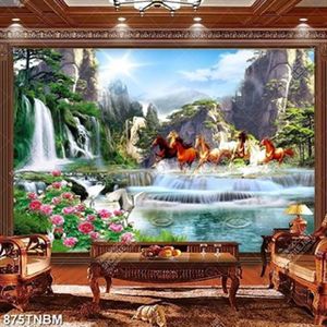 Tranh bát mã phong thủy file gốc