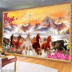 Tranh phong cảnh bát mã file PSD