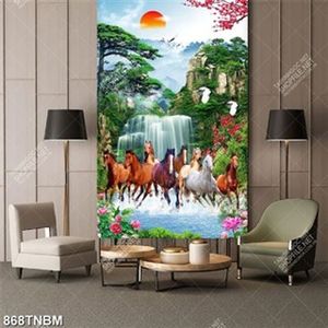 Tranh mã đáo thành công decor phòng khách