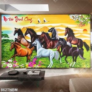 Tranh son dầu mã đáo thành công decor nghệ thuật