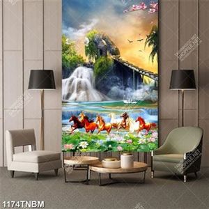 Tranh bát mã đẹp nhất khỗ dọc file gốc