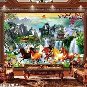 Tranh nghệ thuật mã đáo thành công decor tường