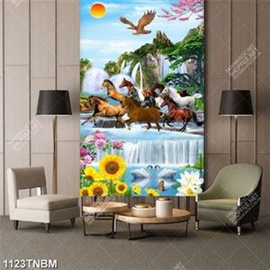 Tranh ngựa và đại bàng decor tường