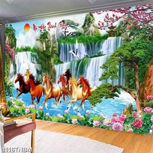 Tranh phong thủy mã đáo thành công khỗ ngang decor tường