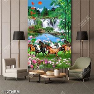 Tranh phong cảnh mã đáo thành công khổ dọc