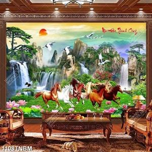 Tranh sơn thủy mã đáo thành công Tranh sơn thủy mã đáo thành công