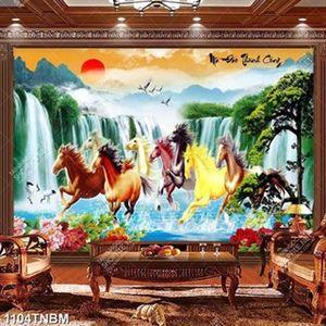 Tranh vẽ mã đáo thành công file psd