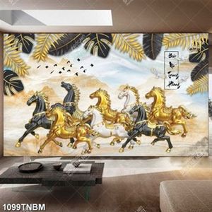 Tranh đá tượng bát mã nghệ thuật