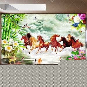 Tranh gắn tường bát mã truy phong đẹp nghệ thuật