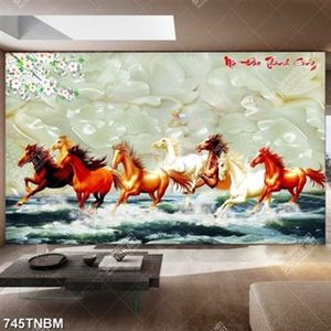 Tranh mã đáo thành công giả ngọc trang trí phòng khách