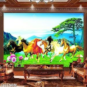 Tranh sơn dầu bát mã truy phong nghệ thuật