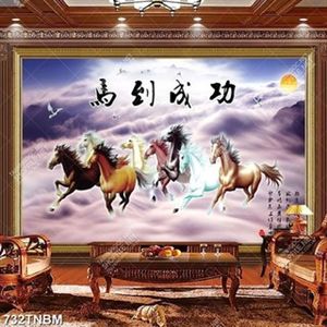 Tranh bát mã nghệ thuật file gốc đẹp nhất