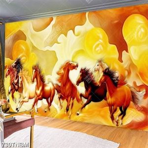 Tranh giả ngọc bát mã trang trí phòng khách