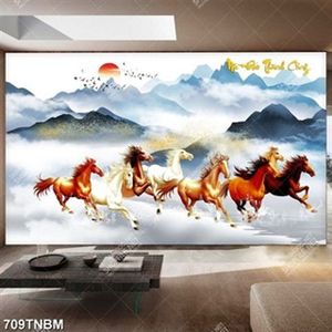 Tranh mã đáo thành công nghệ thuật in kính chất lượng cao