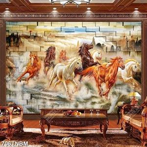 Tranh bát mã truy phong chất lượng cao