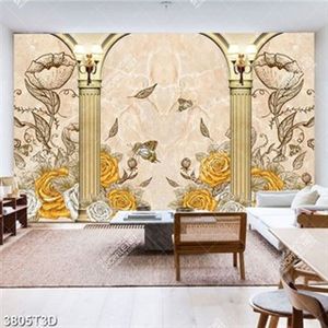 Tranh decor hoa hồng in kính chất lượng cao