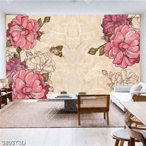 Tranh trang trí phòng ngủ hoa trên nền gạch đẹp nhất in kính