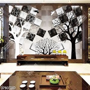 Tranh file psd dán tường cây mùa đông đẹp