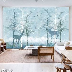 Tranh dán tường những chú nai chất lượng cao
