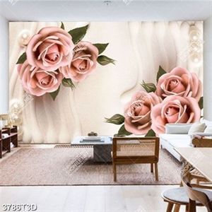 Tranh 3D hoa hồng trang trí bếp sang trọng