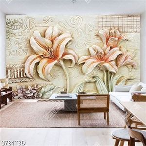 Tranh trang trí phòng ngủ hoa ly nở rộ đẹp in kính