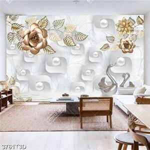 Tranh 3D hoa và ngọc trai in uv file PSD