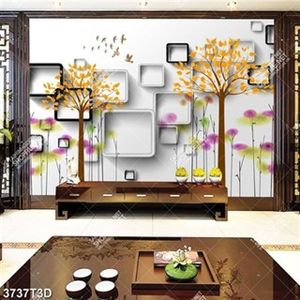 Tranh file psd dán tường cây hiện đại