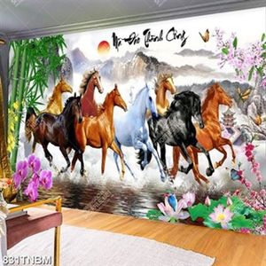 Tranh trang trí phòng khách mã đáo thành công in uv