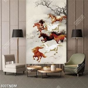 Tranh bát mã truy phong in uv đẹp nhất